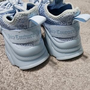 Juicy Couture Women's Tennis Shoes Light Blue With RHINESTONES Size 8